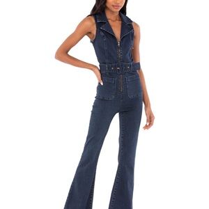 Show Me Your Mumu Jacksonville Denim Jumpsuit - Brand New